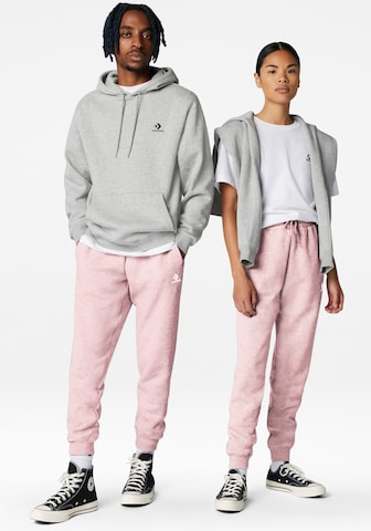 Effilé Pantalon CONVERSE en rose : devant