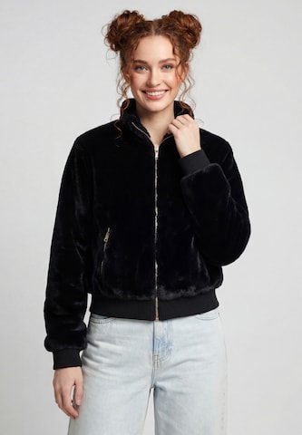 Veste mi-saison 'Fashion Look' taddy en noir : devant