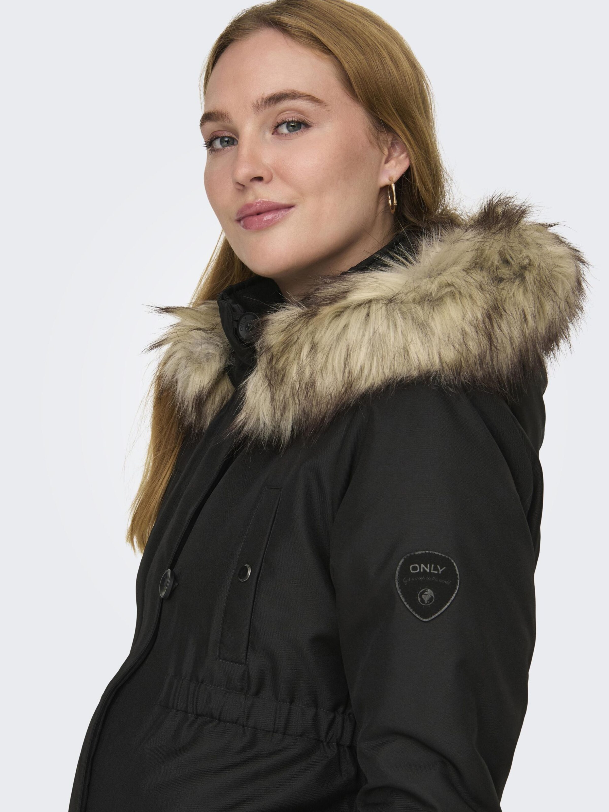 Only Maternity Winter Parka 'OLMIris' in Black