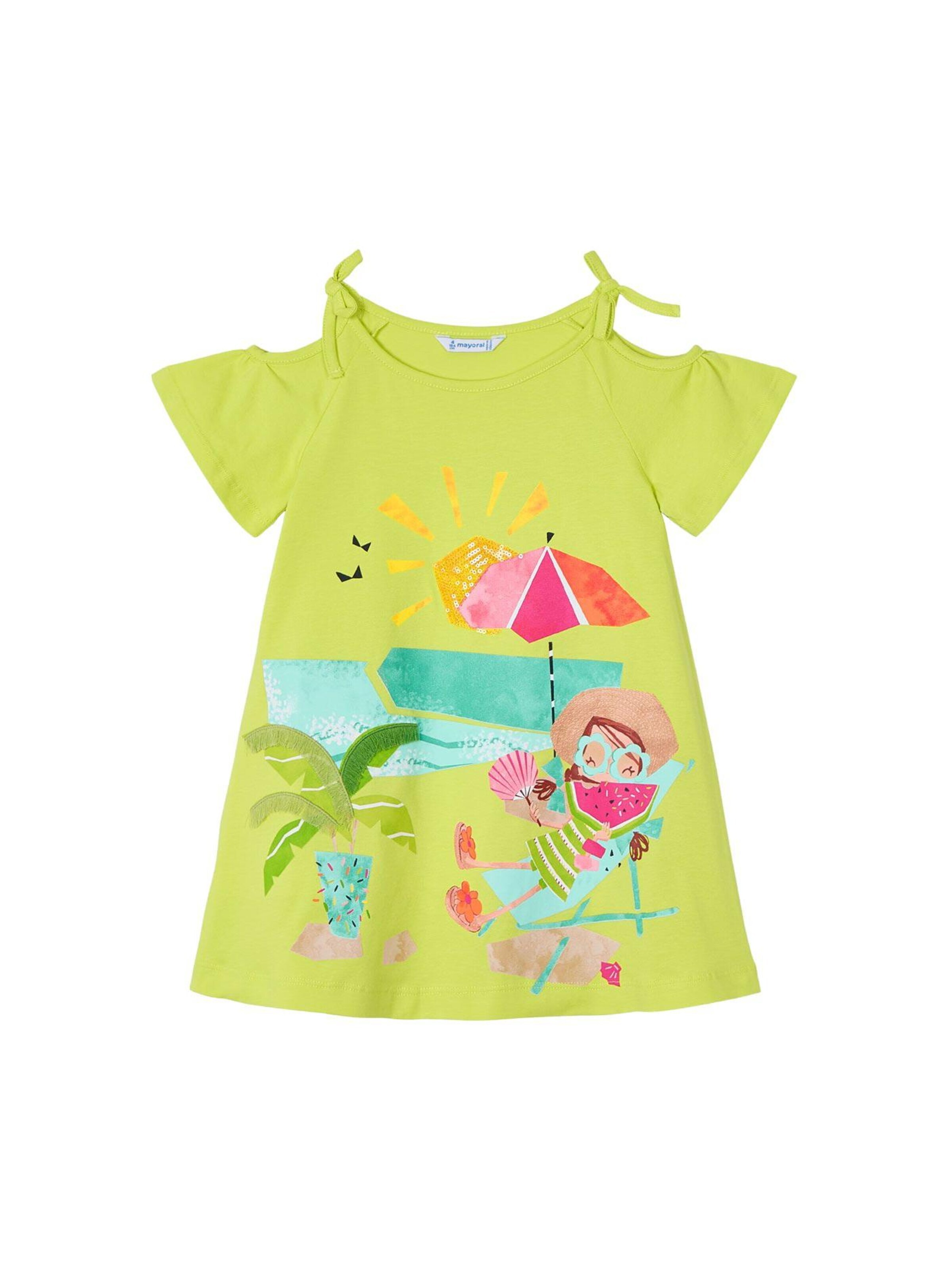 Mayoral Dress in Green: front