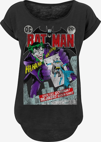 T-shirt 'Batman Joker Playing Card Cover' F4NT4STIC en noir : devant
