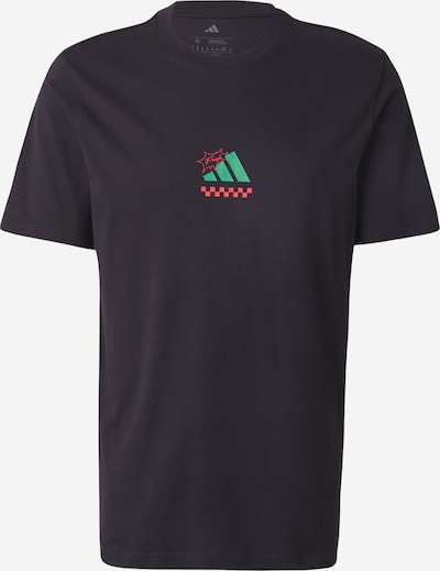 ADIDAS SPORTSWEAR Koszulka funkcyjna 'Lounge Pizza' w kolorze zielony / karminowoczerwony / czarnym, Podgląd produktu