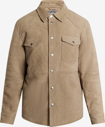 Coupe regular Veste mi-saison 'Altiplano' DreiMaster Vintage en beige : devant