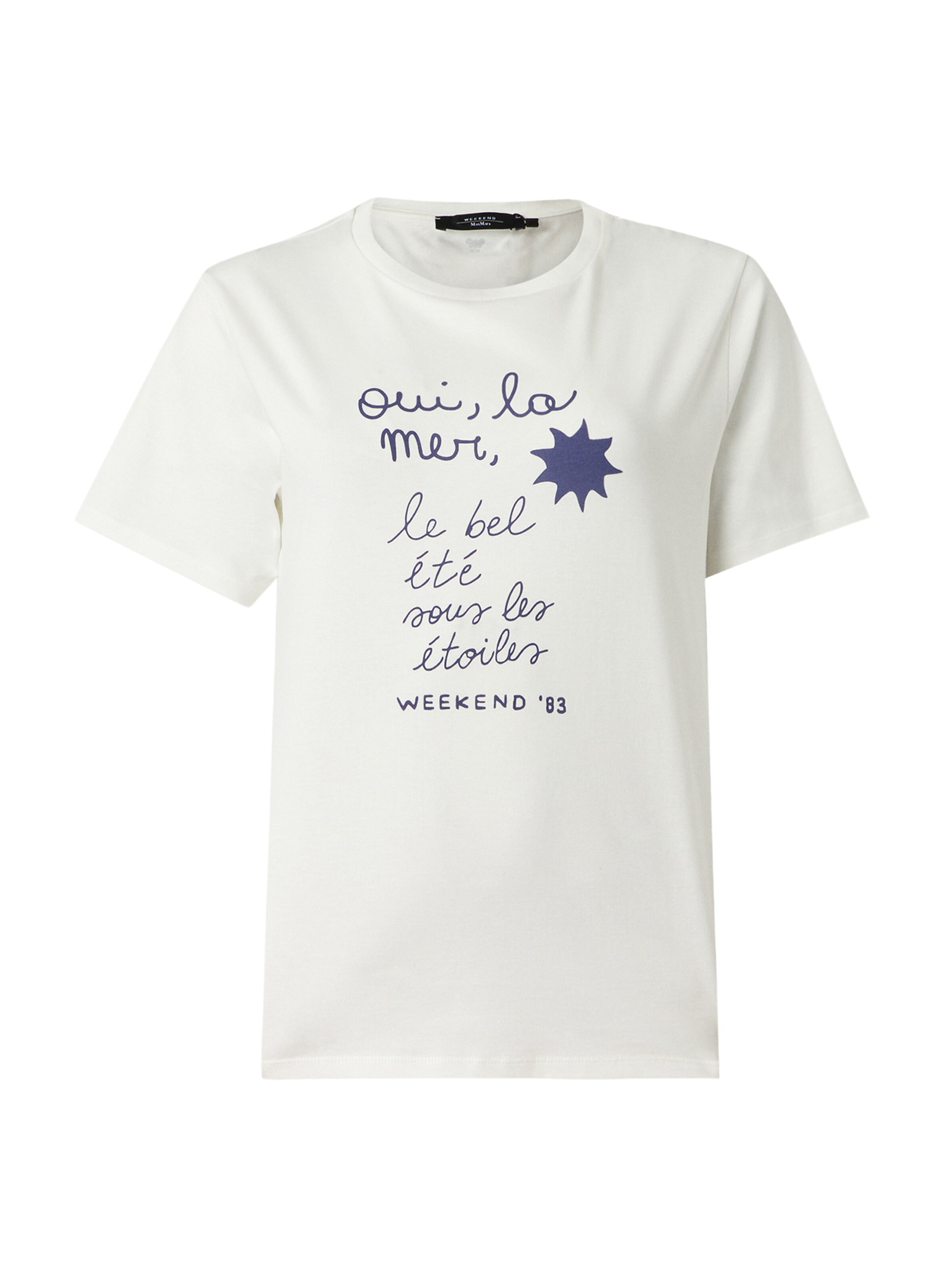 T-shirt 'PANTERA' Weekend Max Mara en blanc : devant