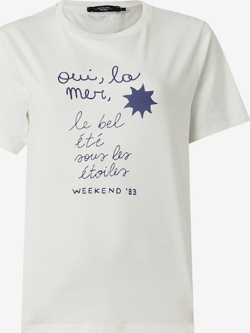 T-shirt 'PANTERA' Weekend Max Mara en blanc : devant