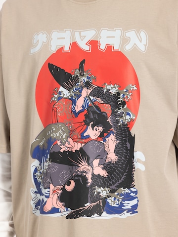 bēšs ALPHA INDUSTRIES T-Krekls 'Japan Warrior'