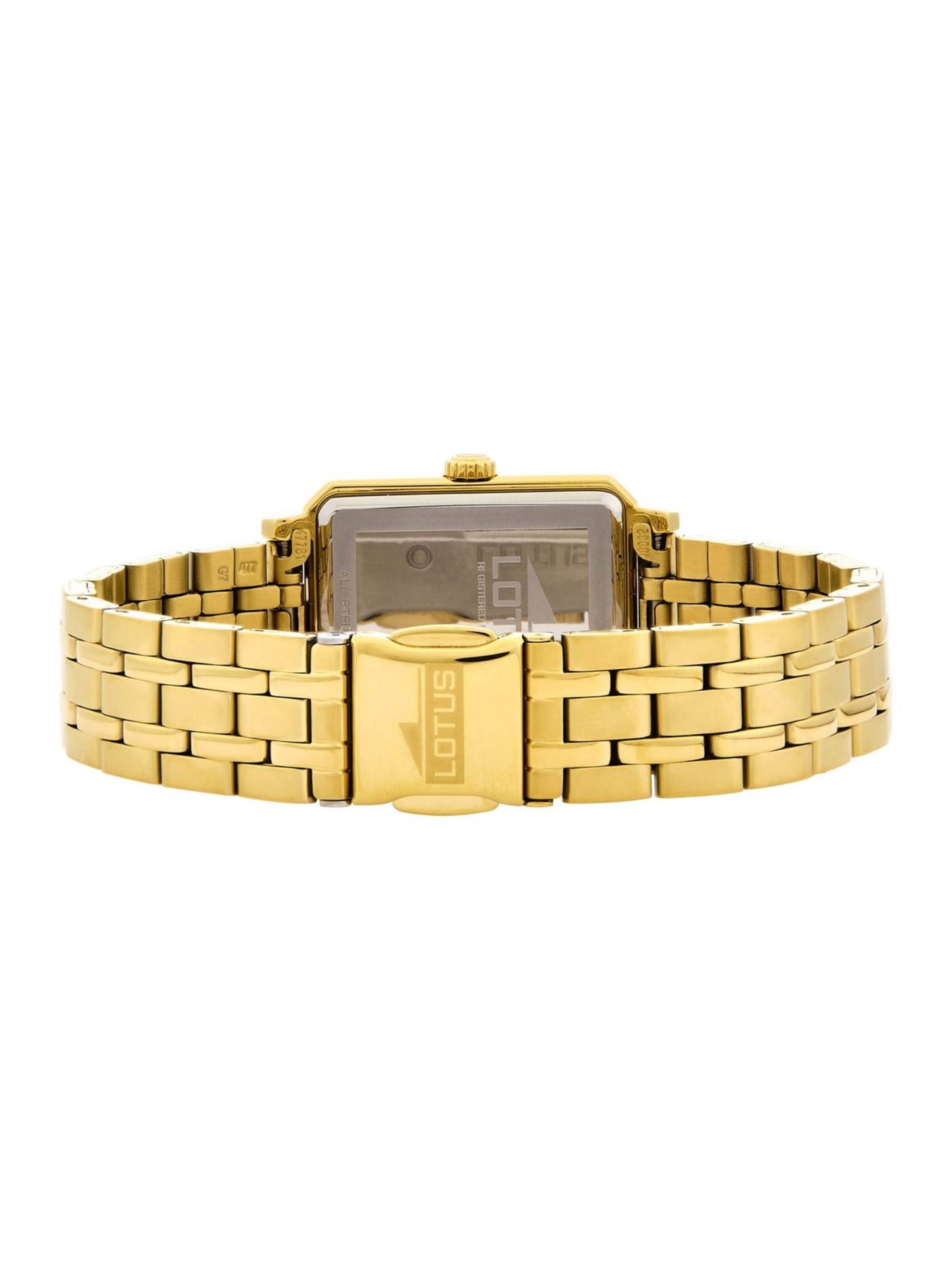 Montre à affichage analogique 'Lotus - Watch Square Series - Quartz watch movement - Watch case width: 32.3 mm' Lotus en or