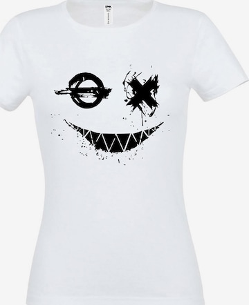 RMK Shirt 'Smily Smiley' in White: front