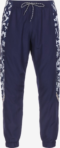 PUMA Tapered Sportbroek 'Italien TFS' in Blauw: voorkant