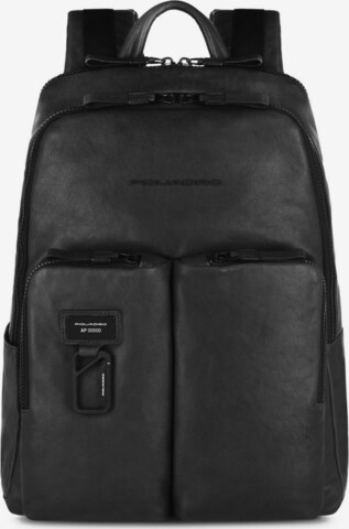 Piquadro Rucksack 'Harper' in Schwarz: predná strana