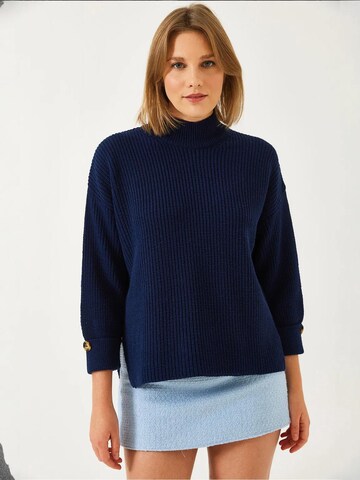 Bianco Lucci Kampsun 'Pullover', värv sinine