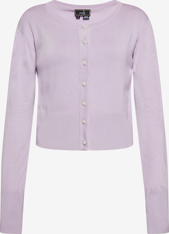 Cardigan faina en violet : devant