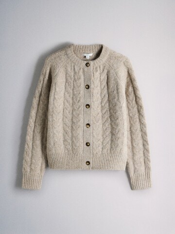 The Set Knit Cardigan in Beige