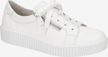 GABOR Lace-up shoe in White: front