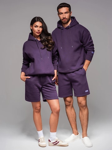 Ombre Sweatshirt 'OU-SNBC-0105' in Lila