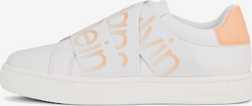 Calvin Klein Jeans Slip-Ons in White: front