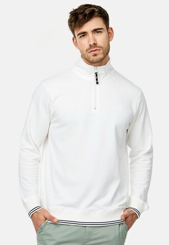 INDICODE JEANS Sweatshirt 'Nate' in White: front