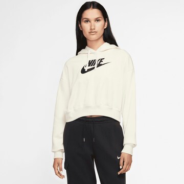 Nike SportswearSweater majica - bijela boja: prednji dio