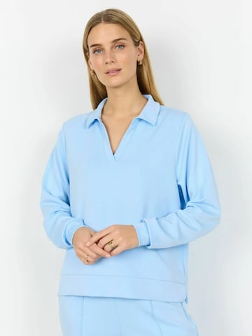 Sweat-shirt 'Banu' Soyaconcept en bleu : devant