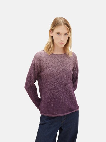 TOM TAILOR Sweater in Purple