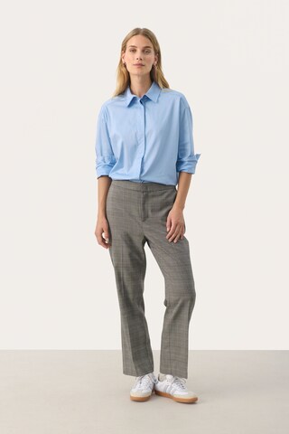 Regular Pantalon à pince Part Two en gris