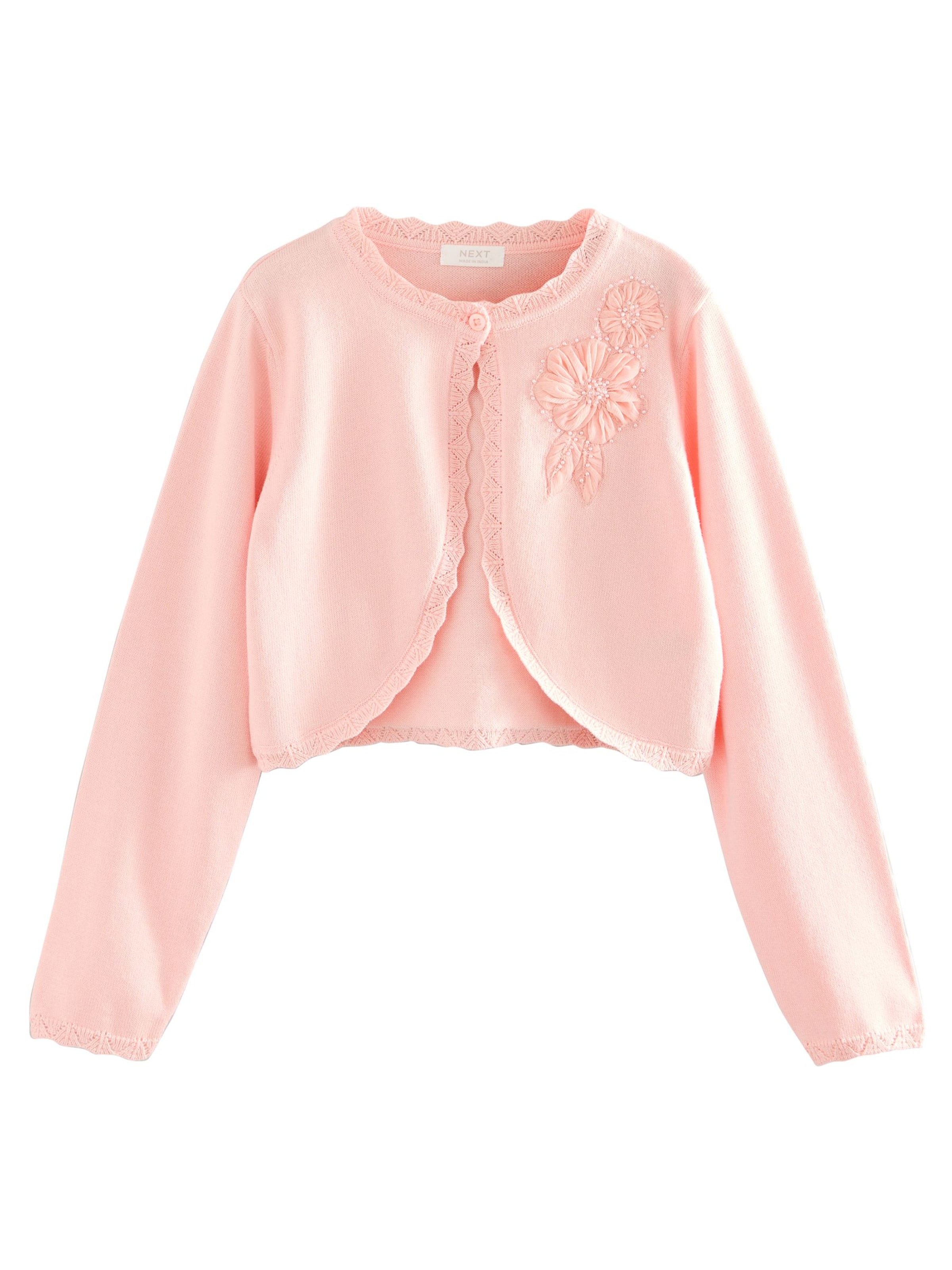 Next Gebreid vest in Roze: voorkant