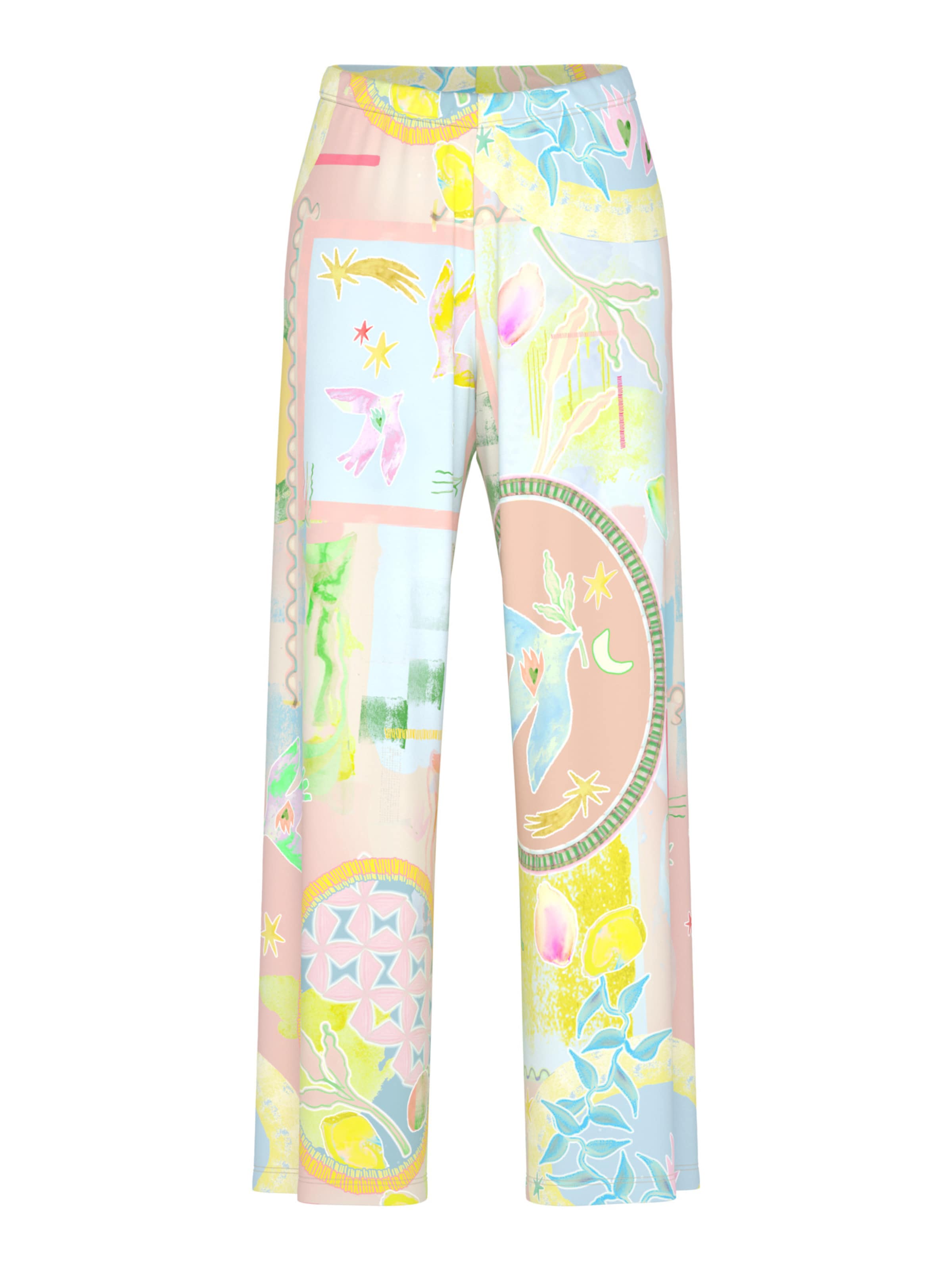 Pantalon de pyjama 'Mystic Voyage' Mey en mélange de couleurs : devant