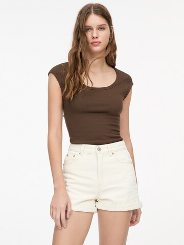 regular Jeans di Pull&Bear in beige: frontale