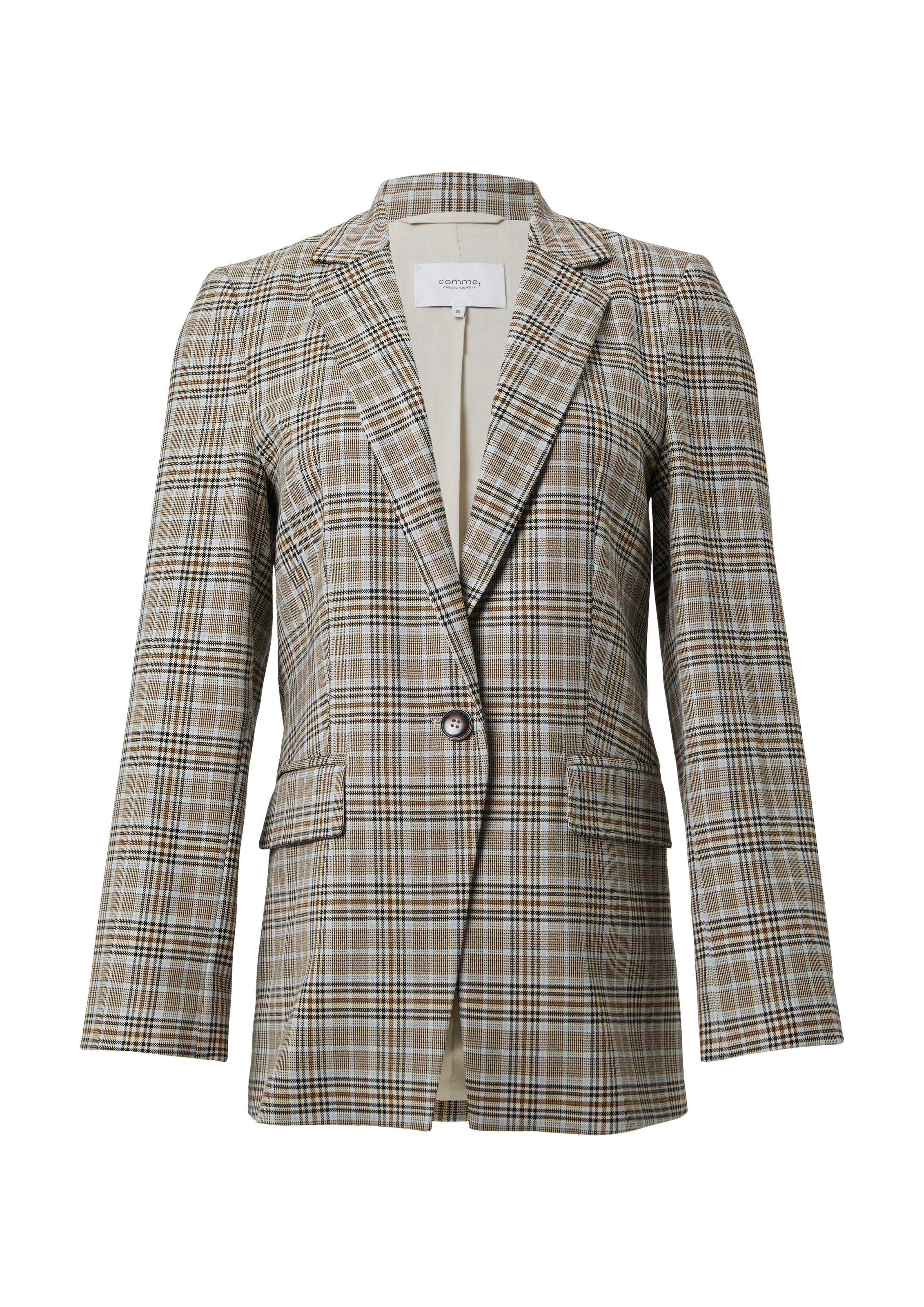 comma casual identity Blazer in Beige: front