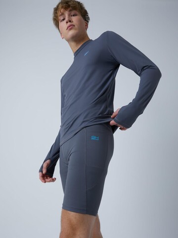 SPORTKIND Slimfit Sporthose 'Short Tights mit Taschen'‌‌‌‌‌‌‌‌‌ in Grau