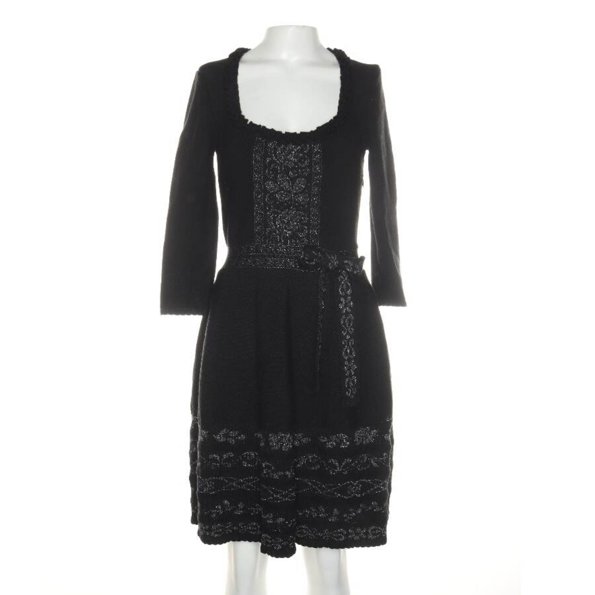 Luis Trenker Kleid S in Schwarz: Vorderseite