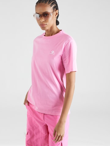T-Shirt CONVERSE en rose : devant