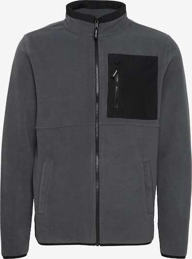 BLEND Fleece jas 'Bhfloritz' in de kleur Grijs / Zwart, Productweergave