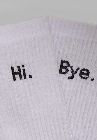 Chaussettes 'HI - Bye' Mister Tee en noir