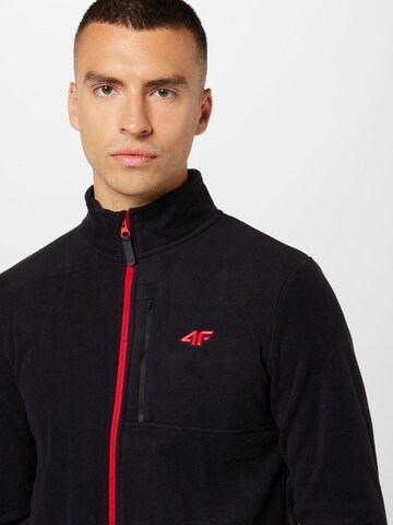 4F Athletic Fleece Jacket in Black