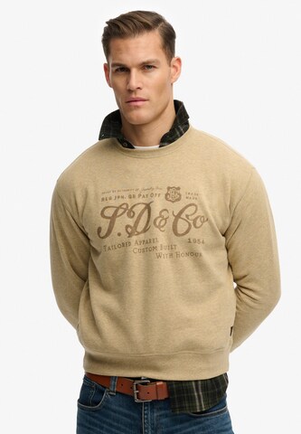 Sweat-shirt Superdry & Co en beige : devant