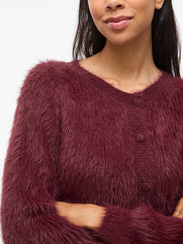 VILA Knit cardigan 'VIRegina' in Red