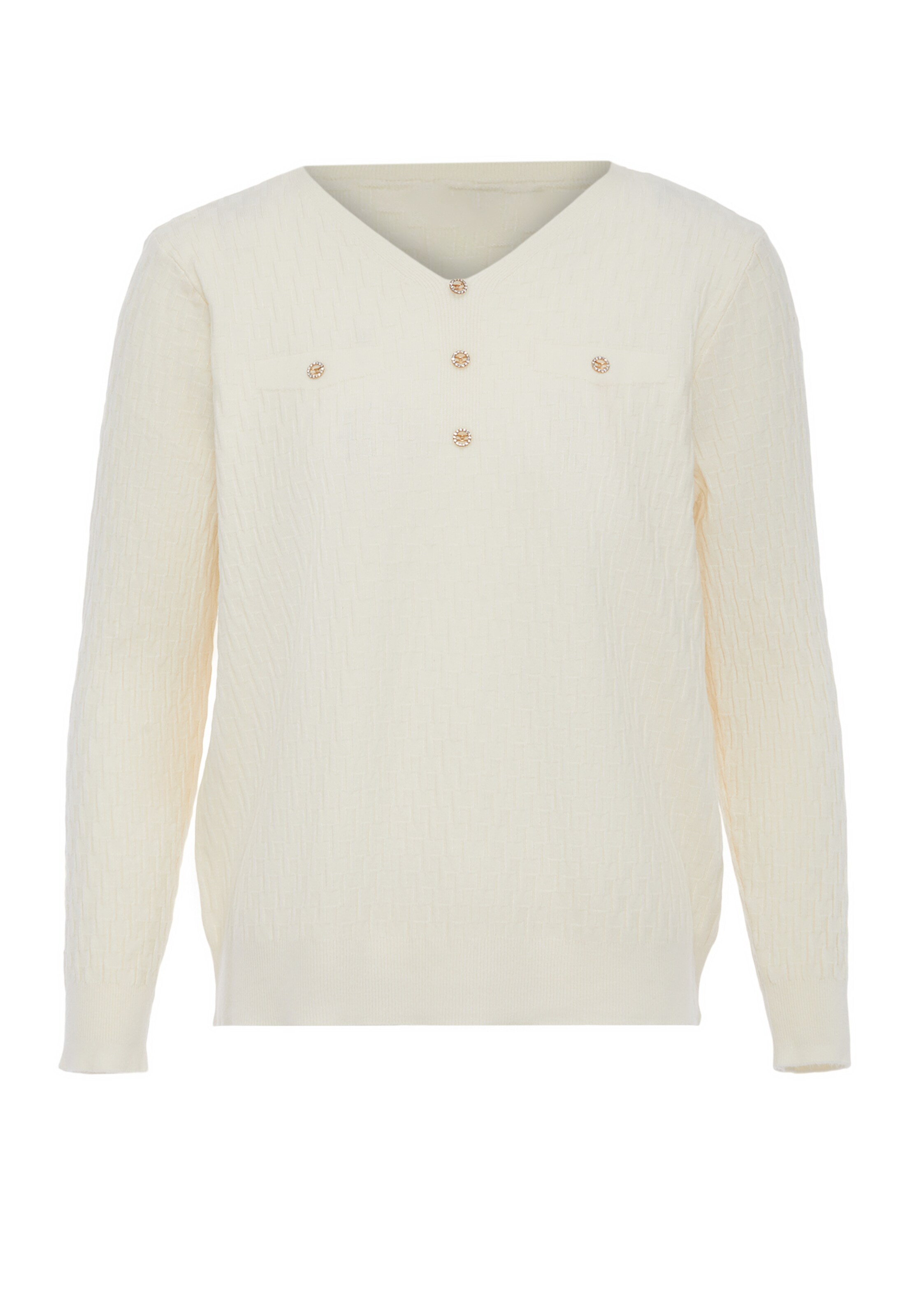 caneva - Pullover em bege: frente