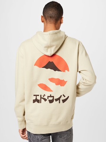 EDWIN Sweatshirt 'Kamifuji' in Beige
