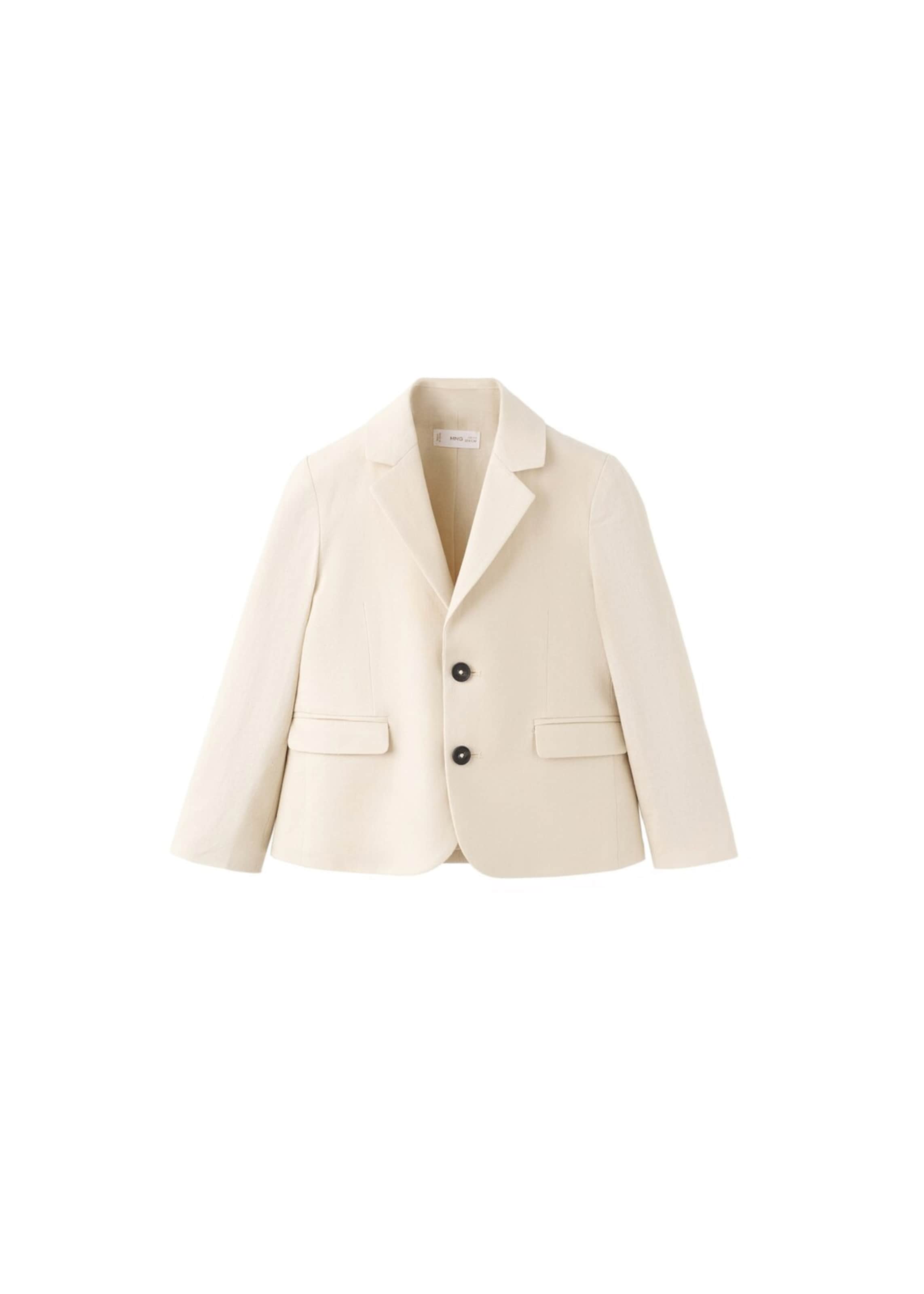 MANGO KIDS Suit Jacket 'Riob' in Beige: front