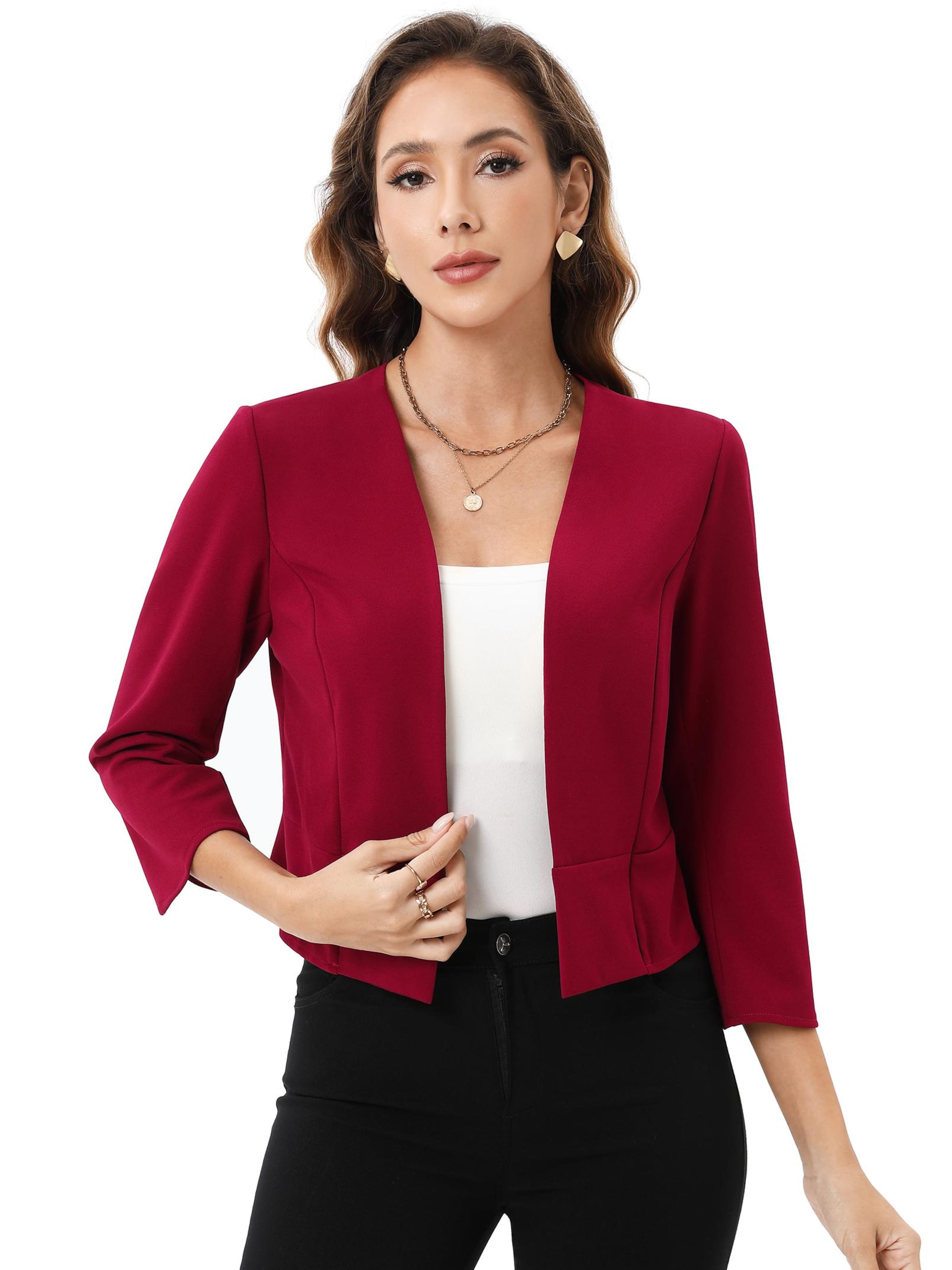 Yesfashion Blazer in Red: front