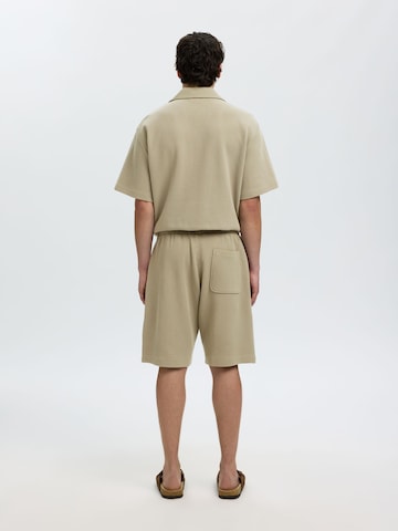 SELECTED Loosefit Bukser i grøn