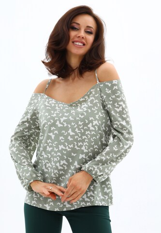 Awesome Apparel Blouse in Groen