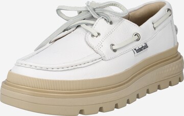 TIMBERLAND Mocassins 'Ray City Boat Shoe' in Wit: voorkant