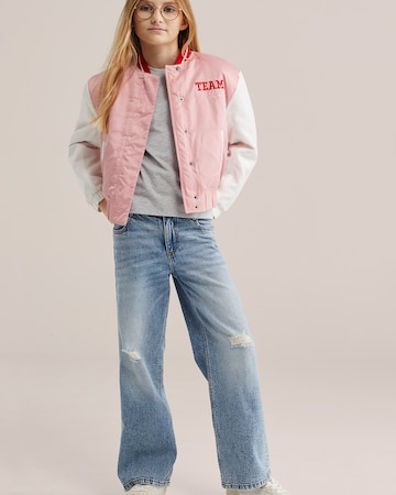 WE Fashion Between-season jacket in Pink