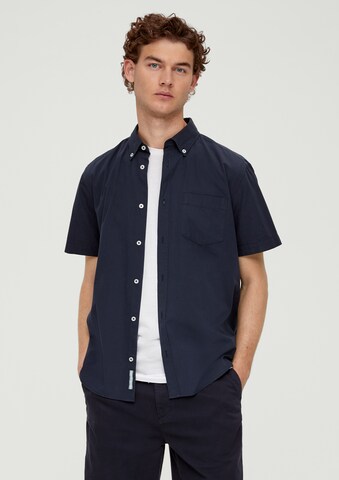 s.Oliver Regular Fit Hemd in Blau: Vorderseite