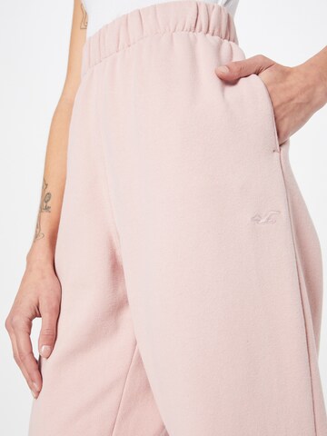 HOLLISTER - Tapered Calças 'Dad' em rosa