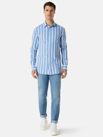 Boggi Milano Slim fit Button Up Shirt in Blue