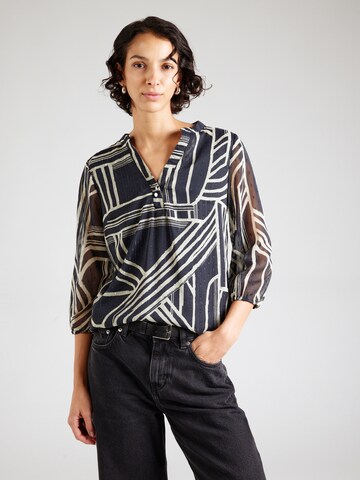 ZABAIONE Bluse 'Me44rle' in Schwarz: Vorderseite