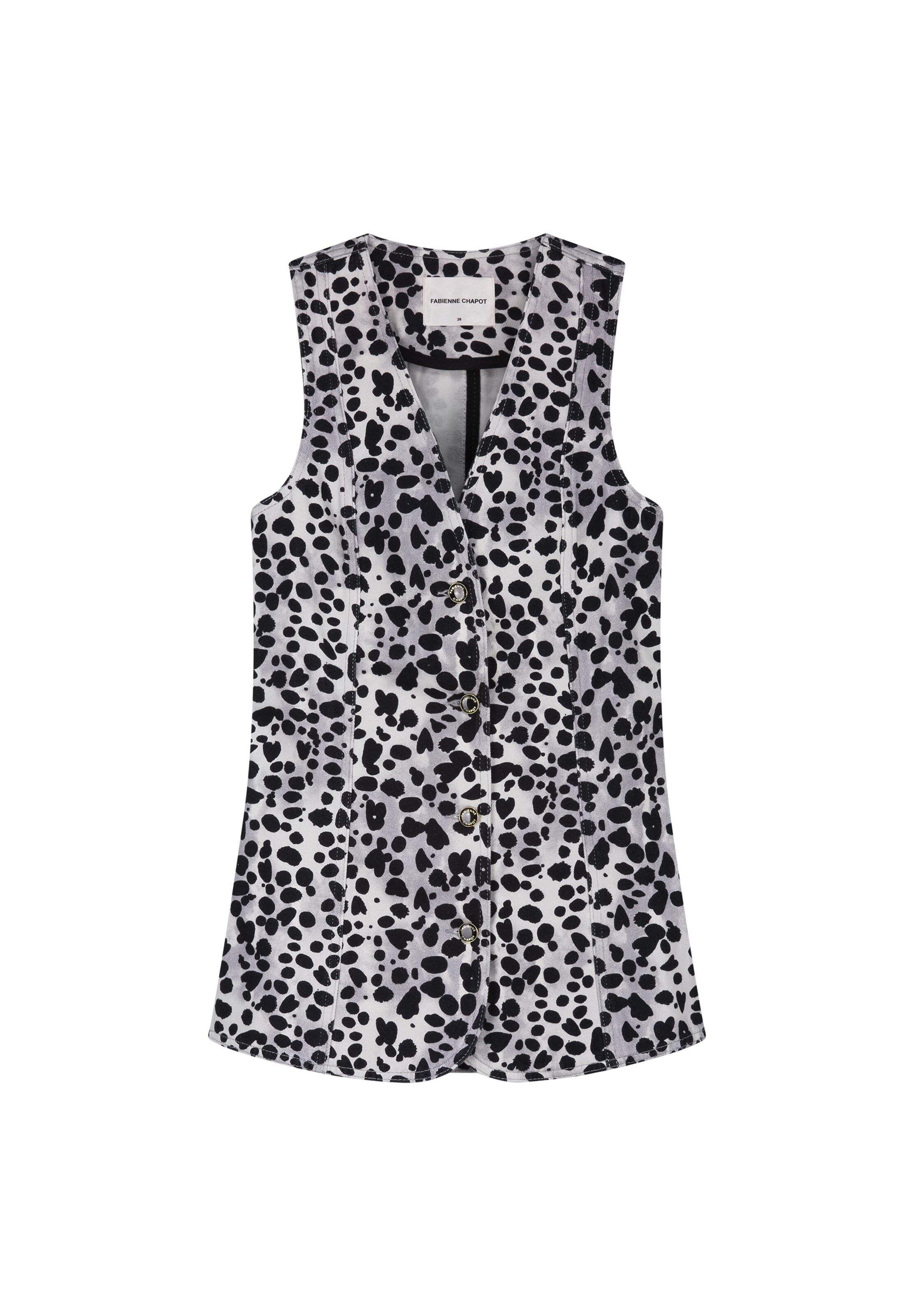 Fabienne Chapot Bodywarmer in Beige: voorkant